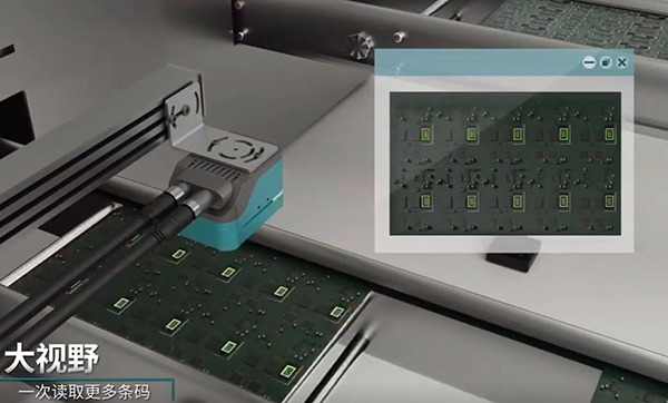 工業固定式讀碼器用于工廠的產線上,需要無人自動識別條碼